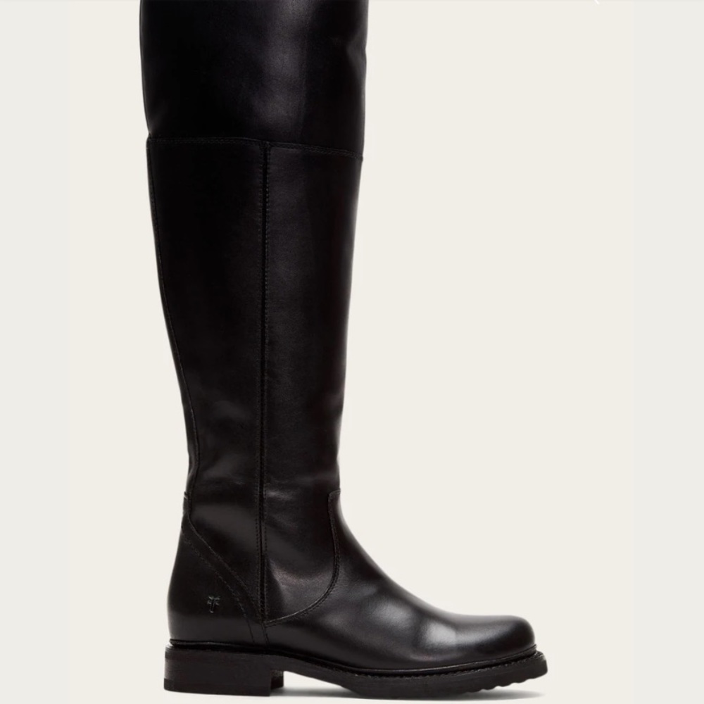 Frye Veronica Shearling Tall Boots Black Size 8.5